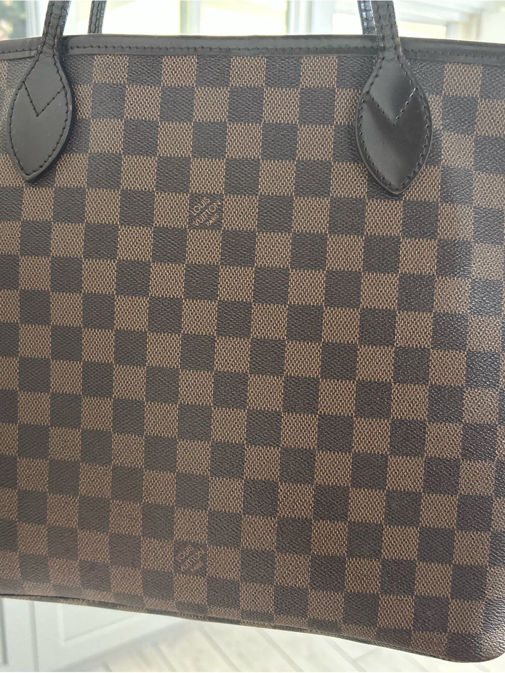 Louis Vuitton Brown Damier Ebene Neverfull mm Tote - Picture 7 of 16